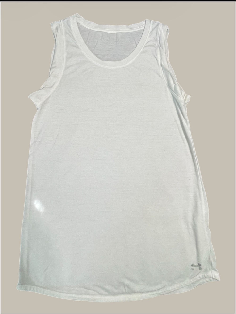 Under Armour White Athletic Tank Top